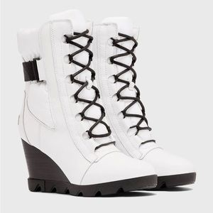 Sorel Joan Uptown Mid Lace White size 7.5